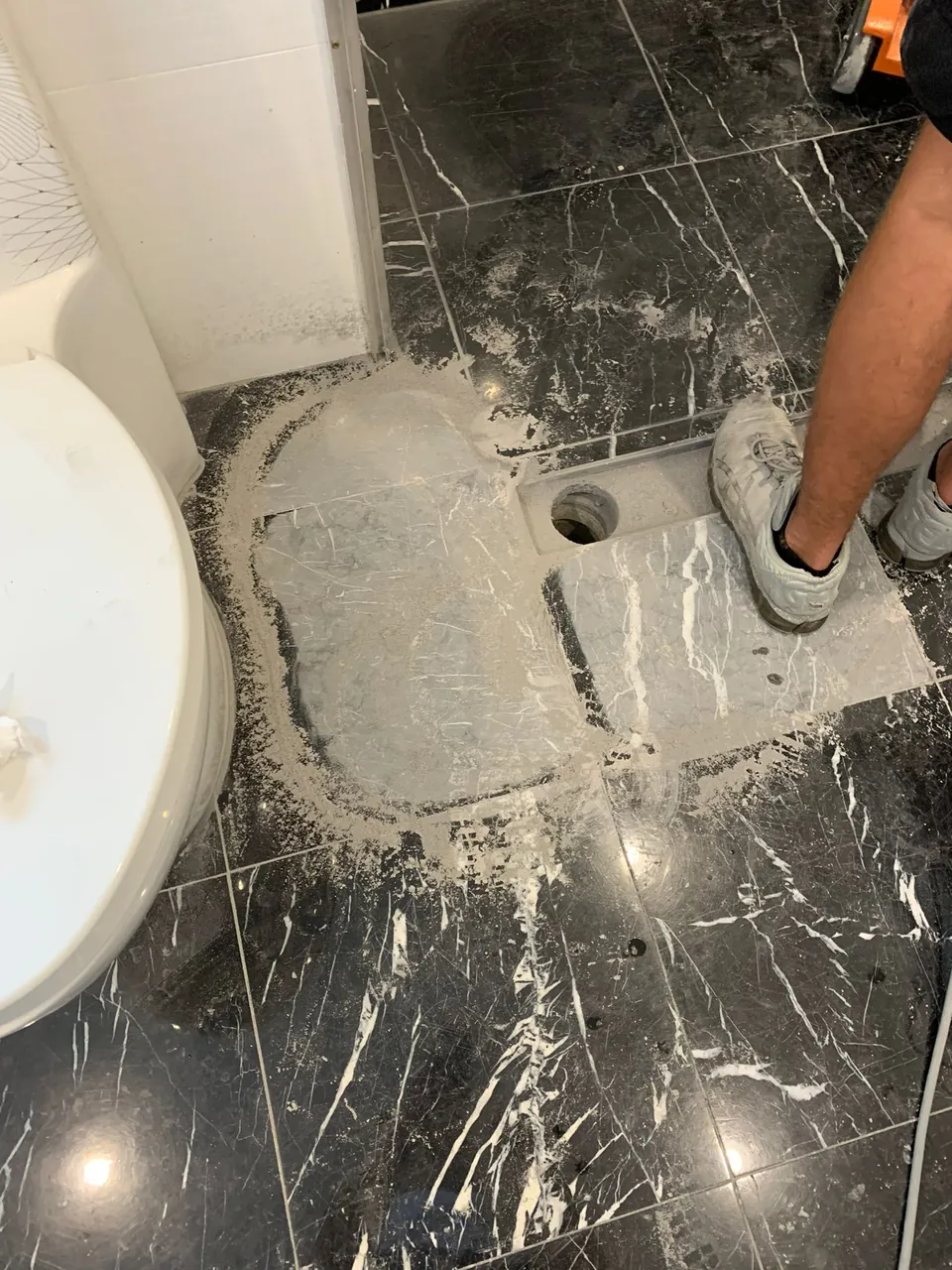Marble bathroom restoration